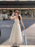Cotton Spaghetti Straps Midi Dresses